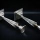 Pair of Neoclassical Victorian Silver Plated Candlesticks