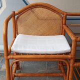 Furniture phone bamboo rattan and wicker