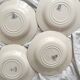 4 Gien ironstone soup plates “Gladiolus”
