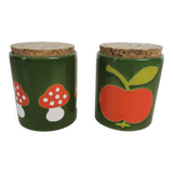 Vintage ceramic spice pots