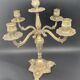 Chandelier 4 branches sculptées laiton – MPMDéc23JF21
