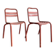 Paire de chaises style Tolix 1950