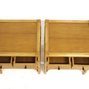 Set of 2 rattan bedside tables, Dux, Sweden, 1960