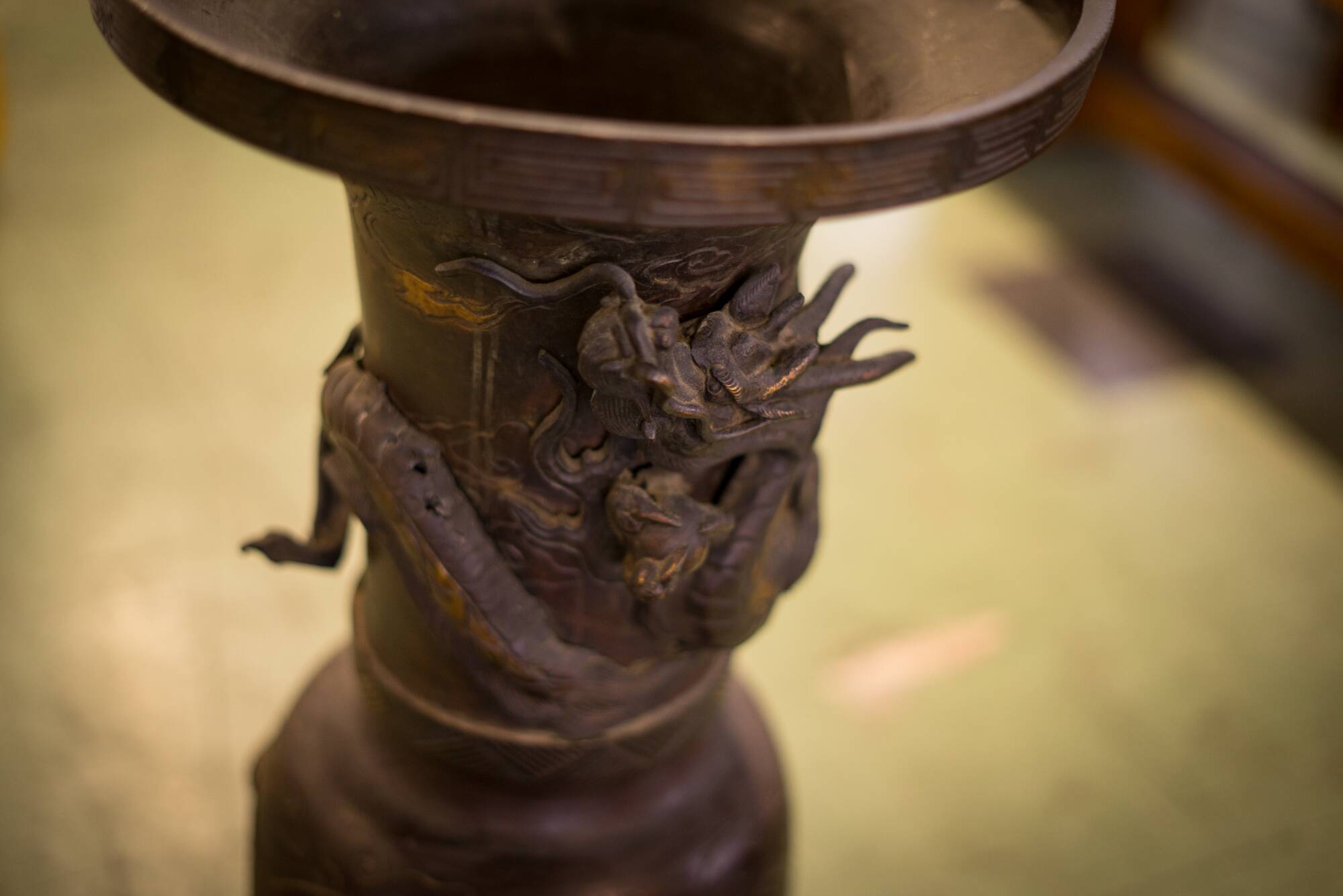 Bronze umbrella stand 1950