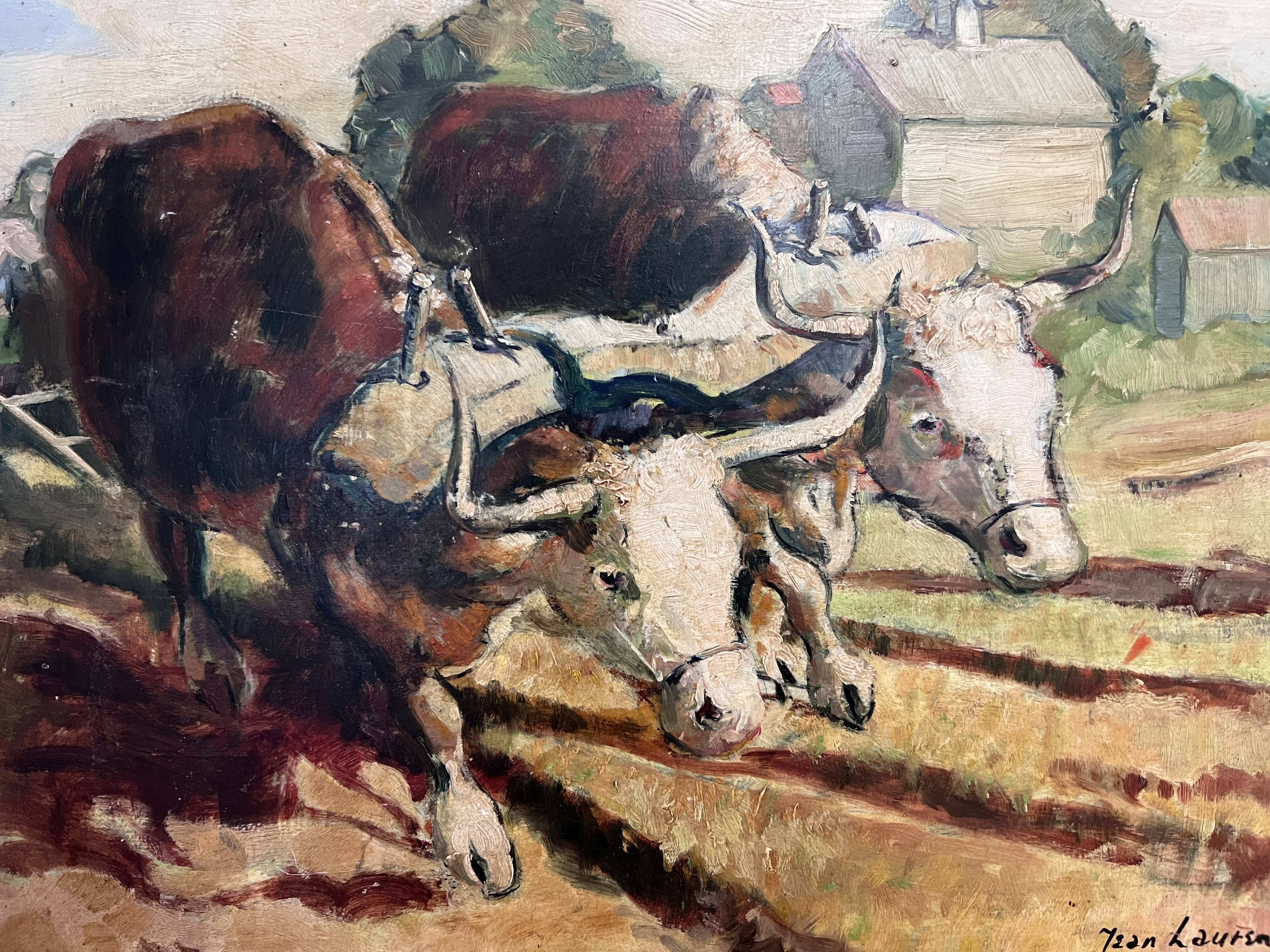 Tableau de Jean Laurent - Les Boeufs