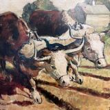 Tableau de Jean Laurent - Les Boeufs