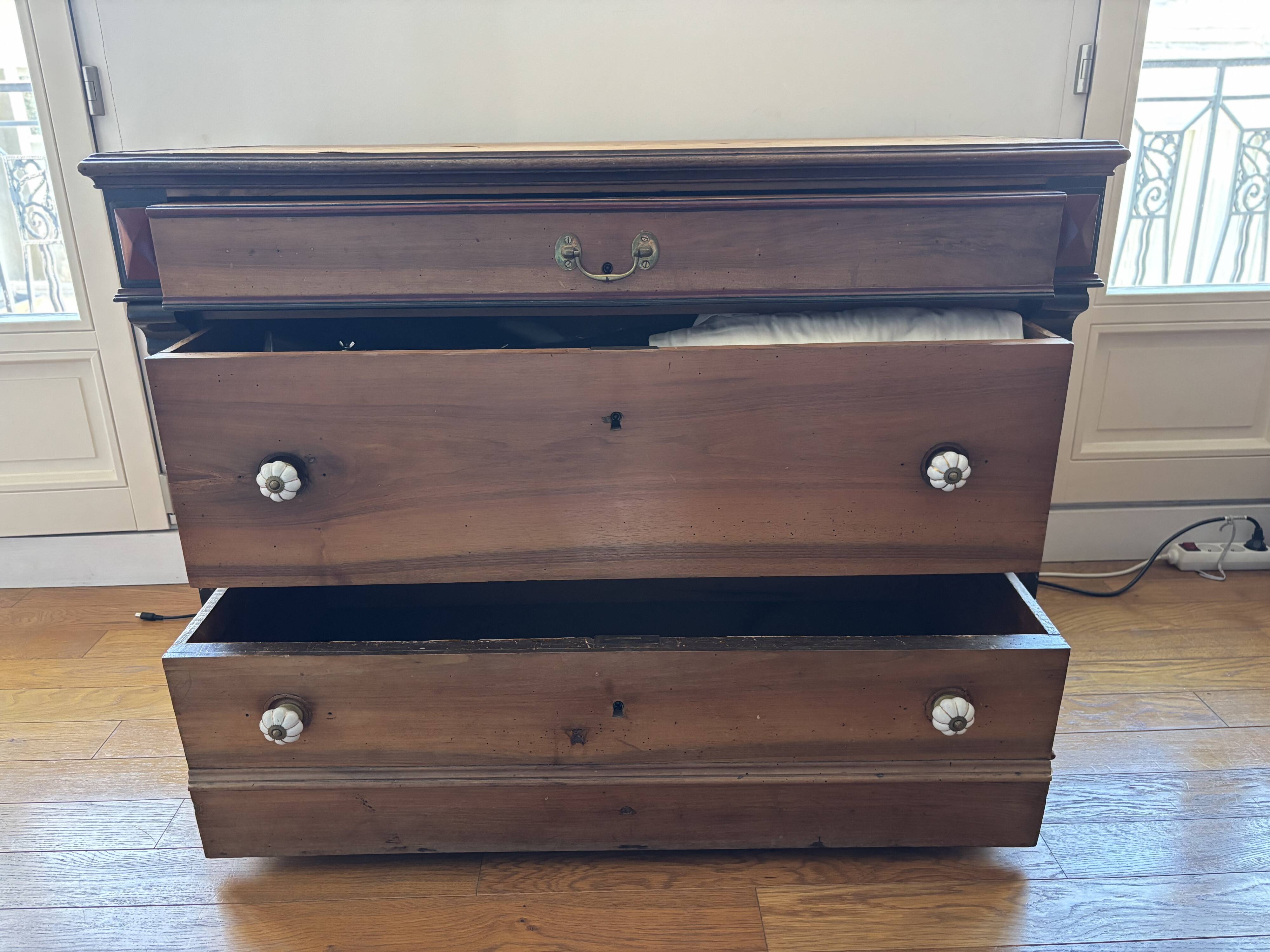 Louis Philippe style chest of drawers