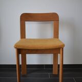 4 70s brutalist style chairs