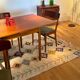 Vintage square Scandinavian table "Mette"