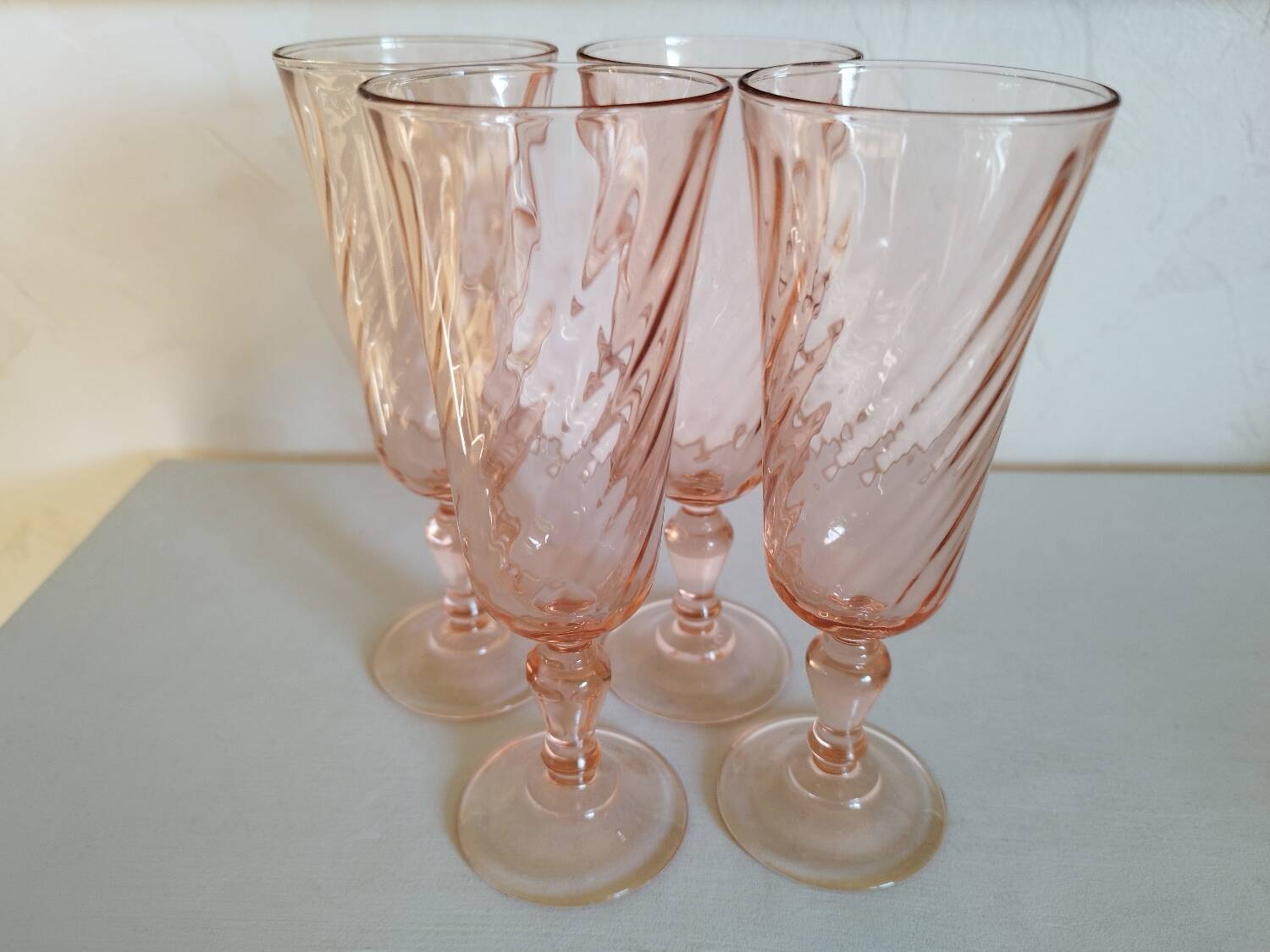 Set de 4 flûtes à champagne Rosaline