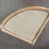 Etagère d'angle en rotin