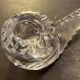 Vintage pipe ashtray chiseled crystal 70s