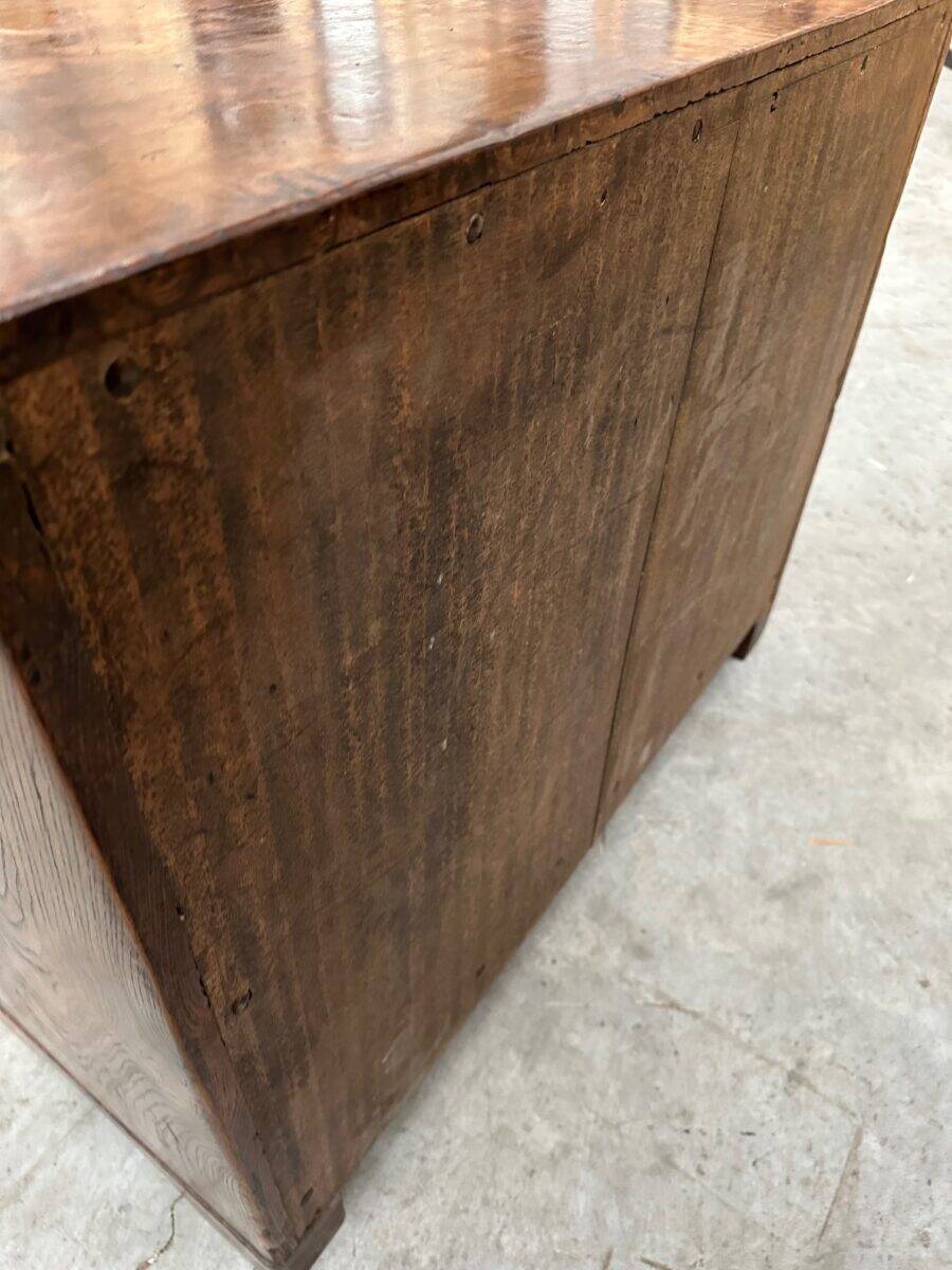 Brutalist furniture with 2 doors in elm.