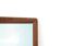 Miroir scandinave horizontal en palissandre de Rio 139x47cm