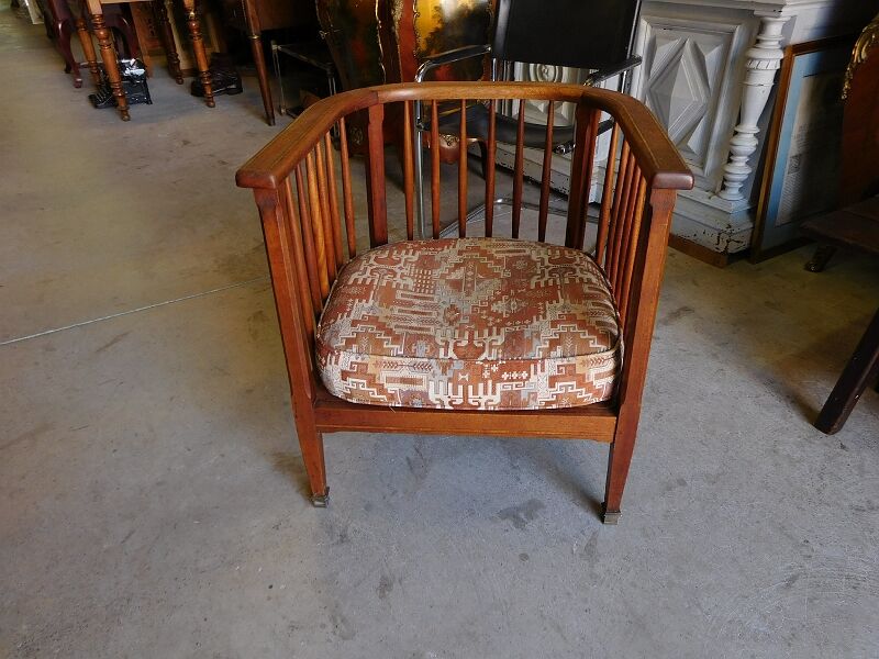 Fauteuil art deco 1920 marqueterie
