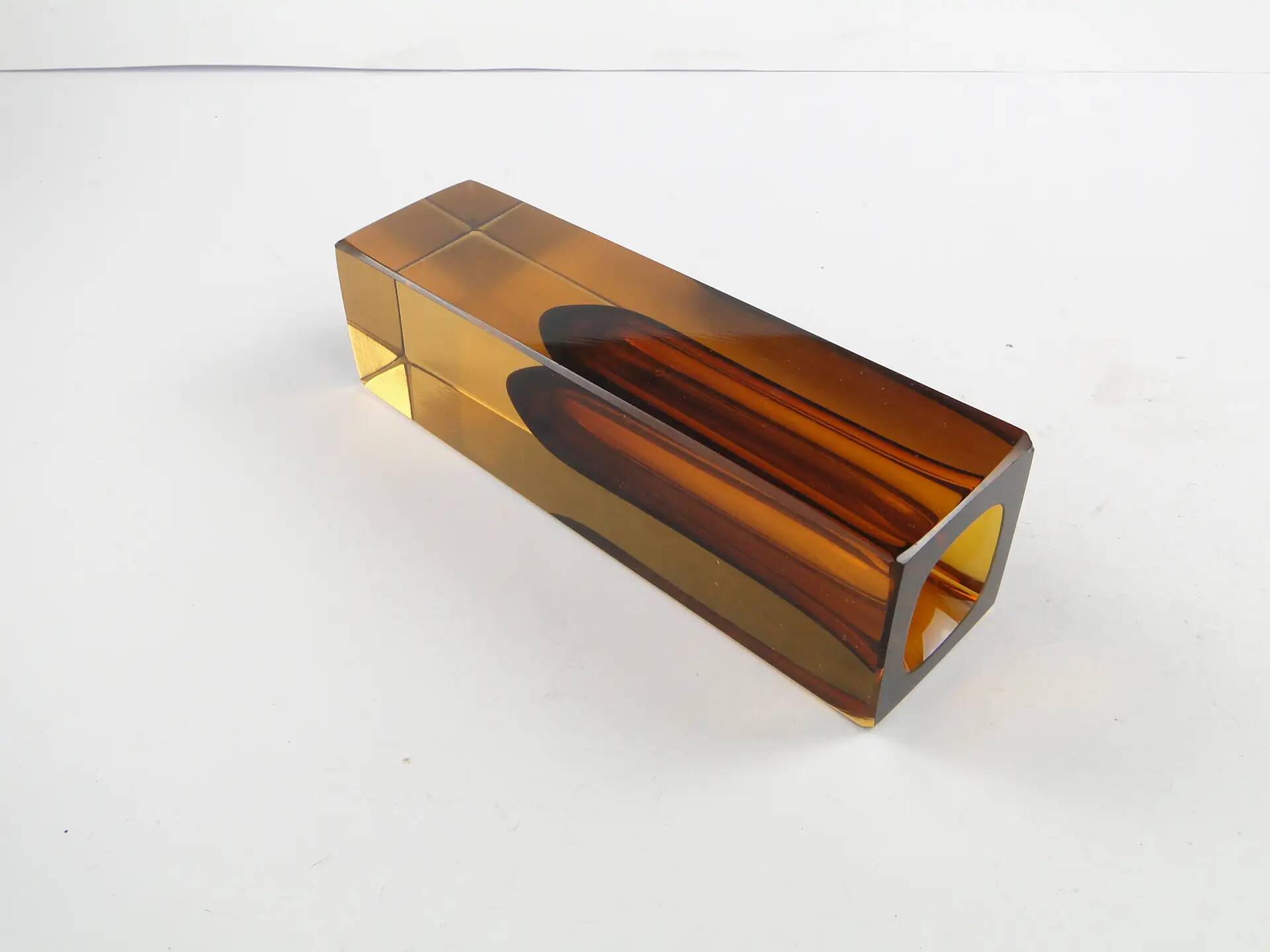 Murano vase, Sommerso, glass, design by F. Poli, Italy, 1950s