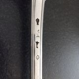 Silver metal serving spoon