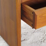 Pair of bedside tables, Seltz house, 1970s, solid elm
