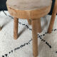 Set of 3 wooden tripod stools