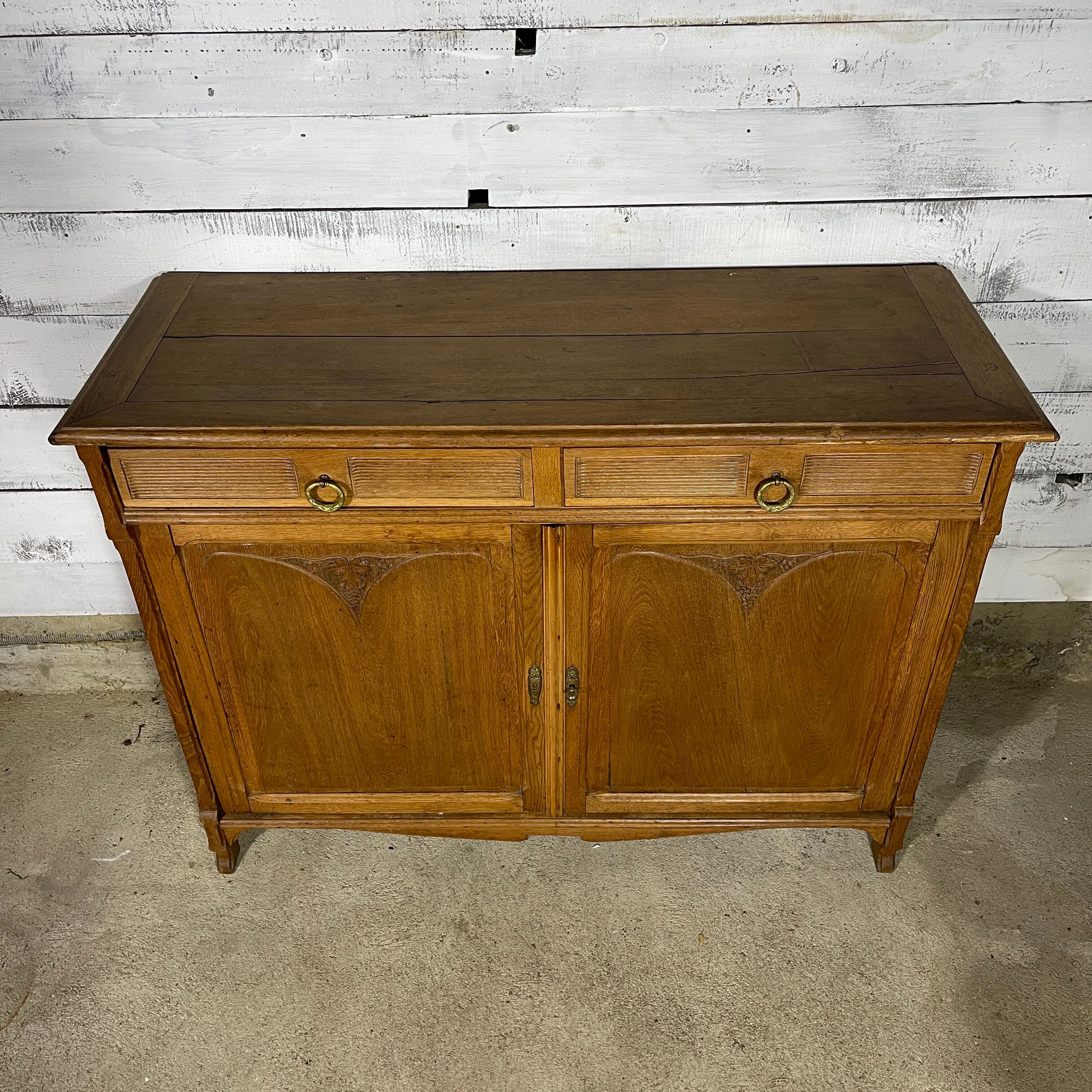 Vintage Parisian wooden sideboard