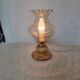 Vintage style boudoir lamp in glass and marble