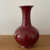 Vase chinois sang de bœuf ancien 33cm