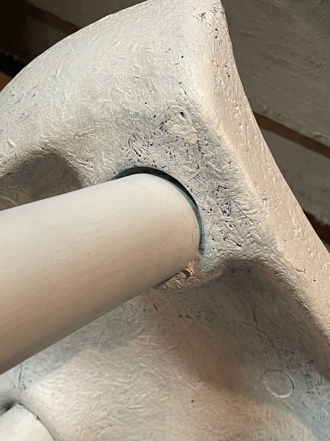 Vintage Scandinavian design tripod high stool