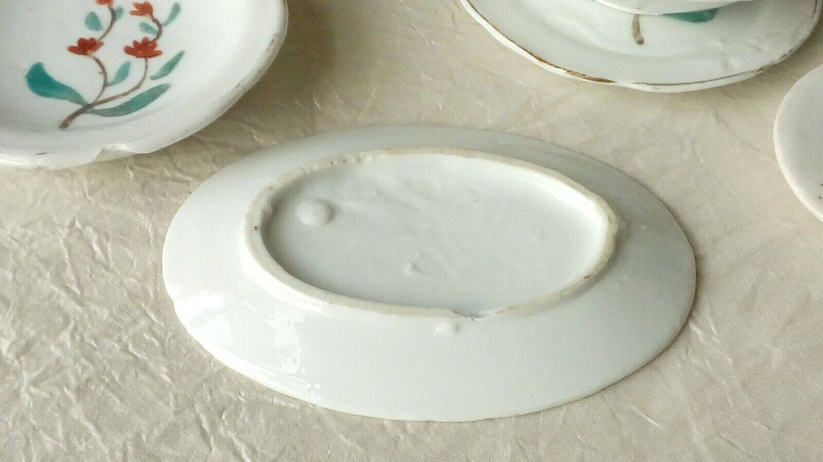 Earthenware dinette table service floral decor