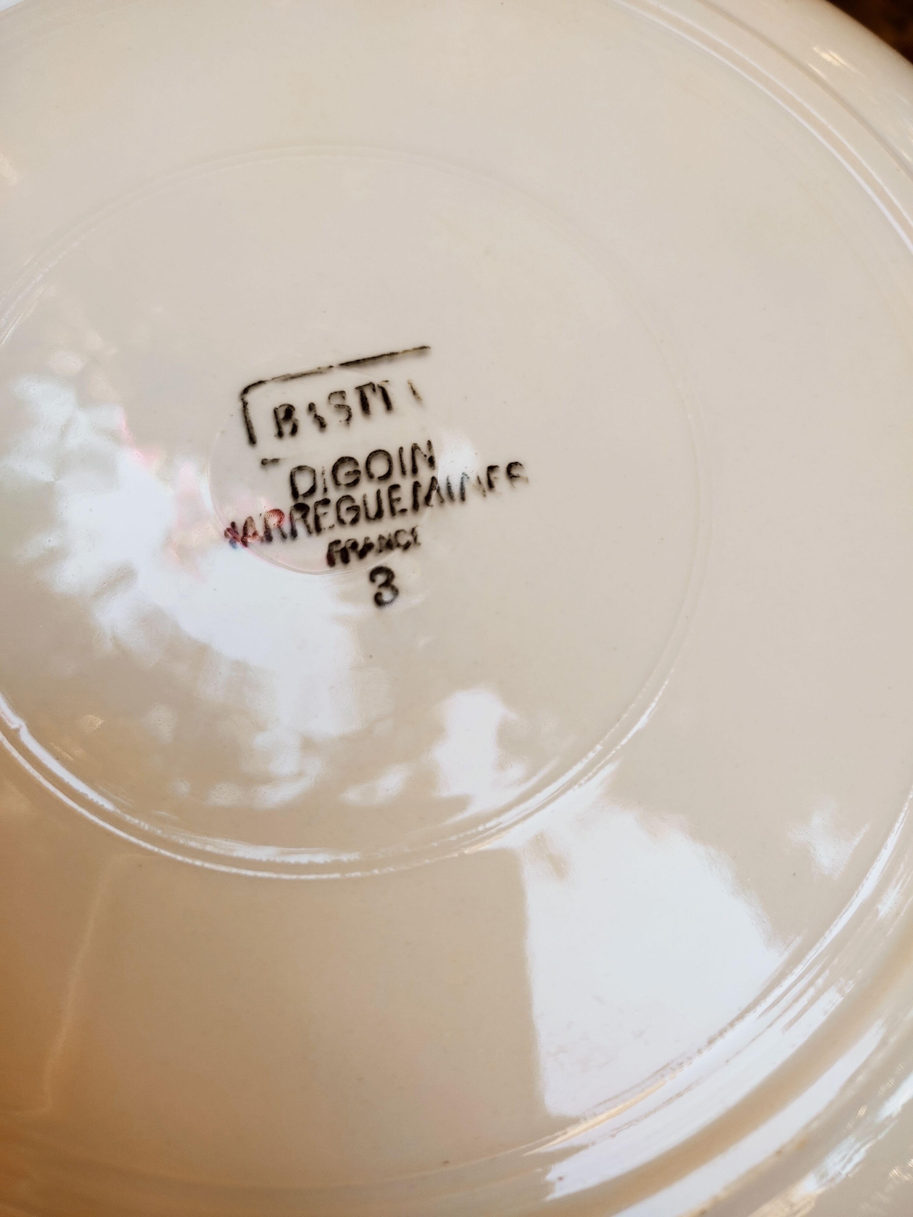 Duo of dishes Digoin Sarreguemines Bastia