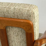 Canapé-lit en teck danois par Juul Kristensen, design vintage