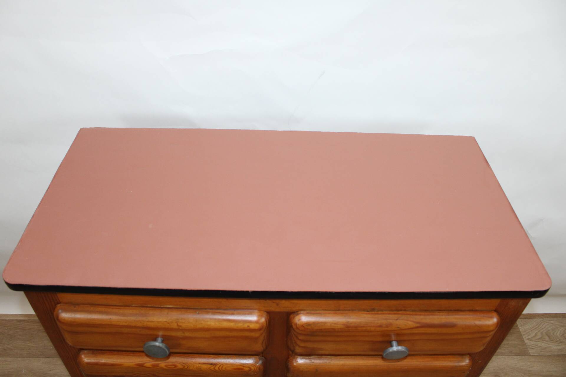 Mado terra cotta chest of drawers 1960 France