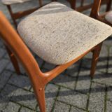 6 Danish teak chairs, Schionning & Elgaard, 1960