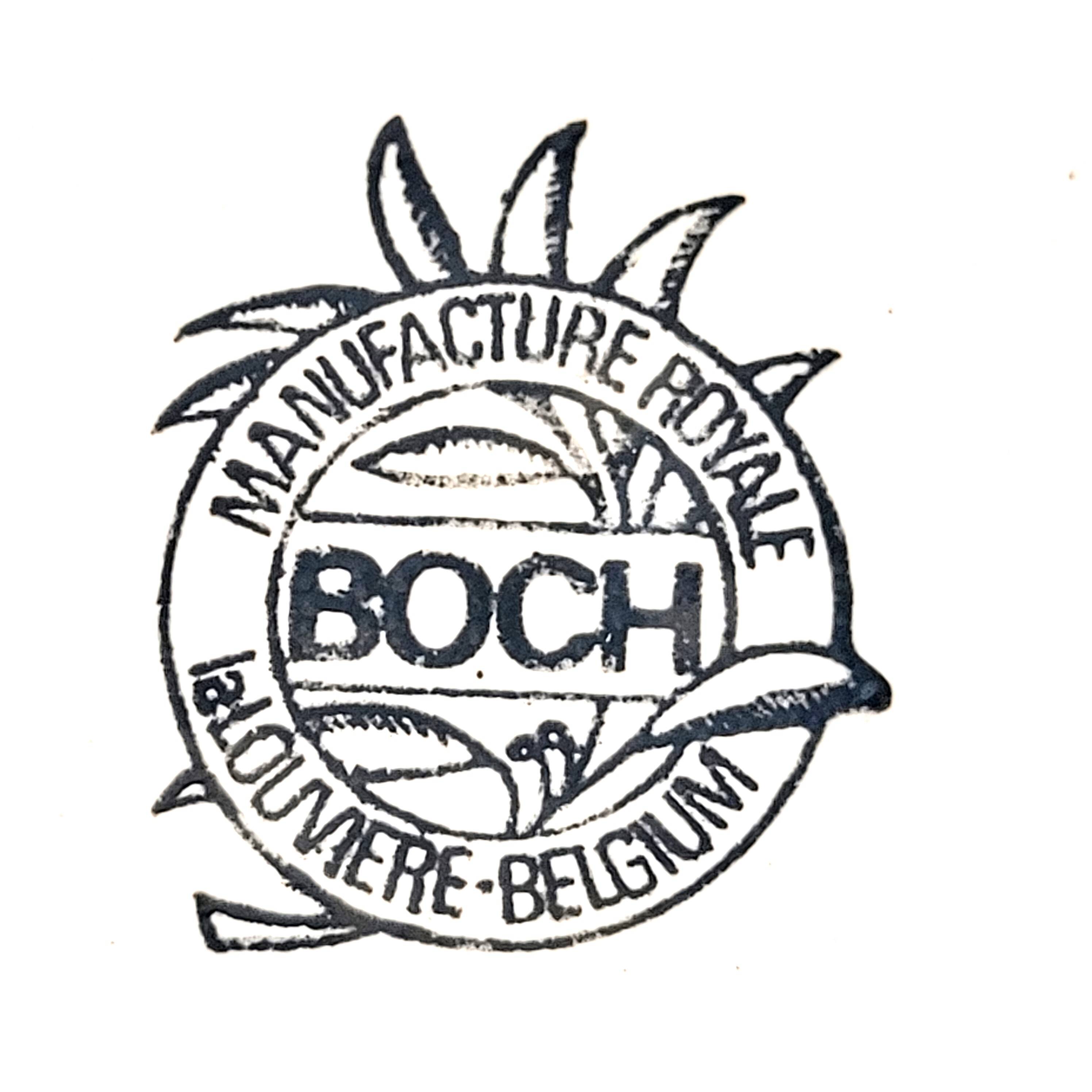 Boch (Belgium) Service for 12 people Art Nouveau decor
