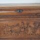 Antique carved oak chest