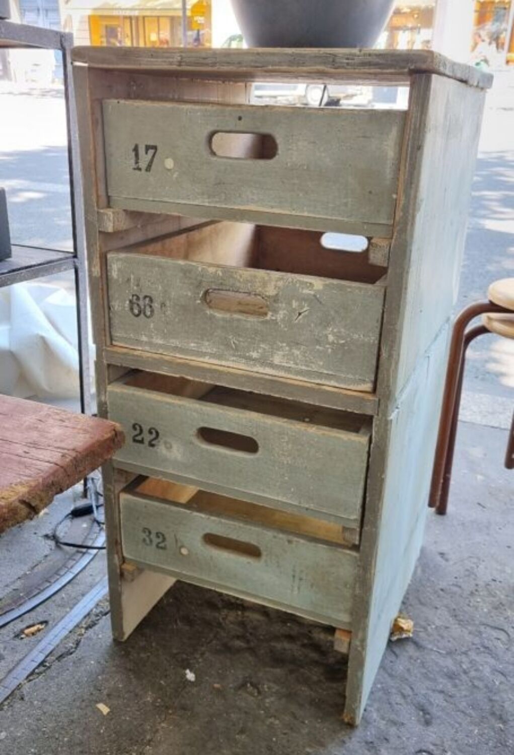 Craft cabinet with drawers