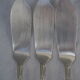 Fish service and its 6 silver-plated metal cutlery in the crossed ribbons model.