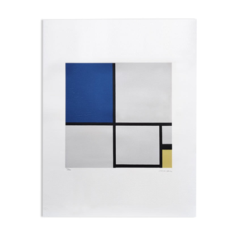 1970s original Piet Mondrian "Composition" limited edition lithograph