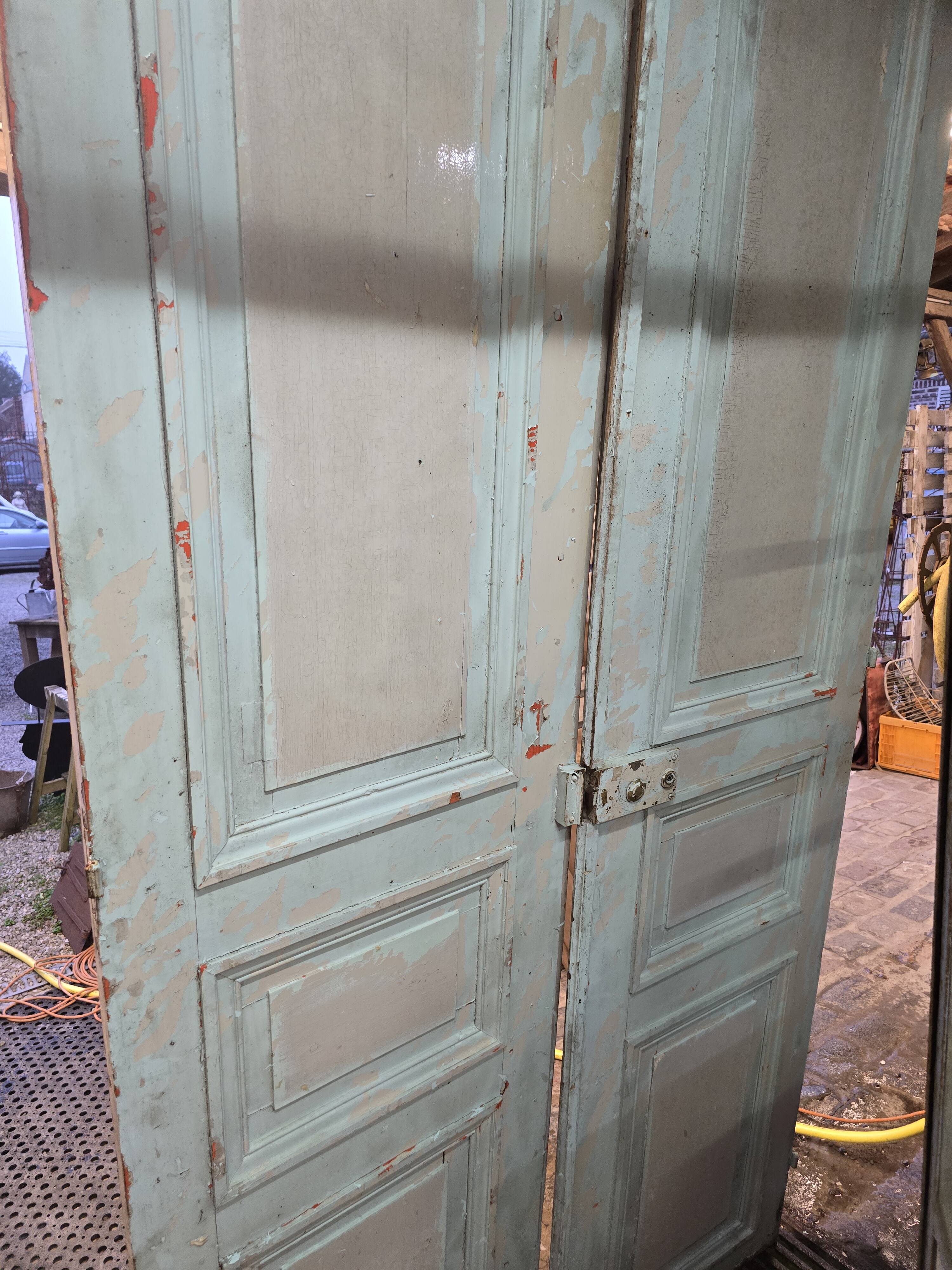 Pair of antique partition doors