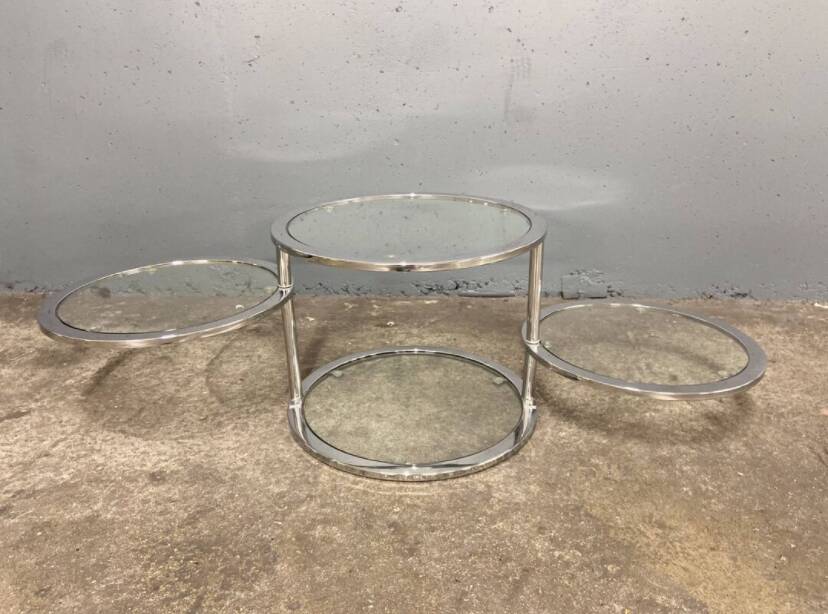Table basse 4 plateaux, circa 1980