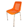 Chaise avec coque en plastique ajourée 1970