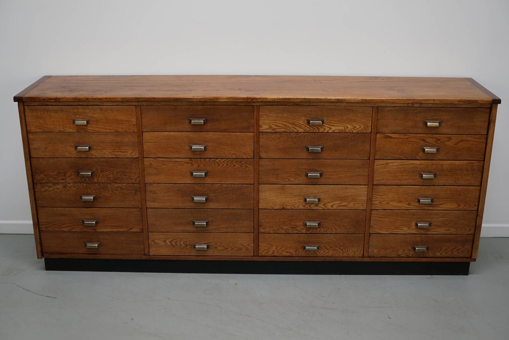 Dutch Oak Apothecary / Filing Cabinet or Sideboard, 1950s