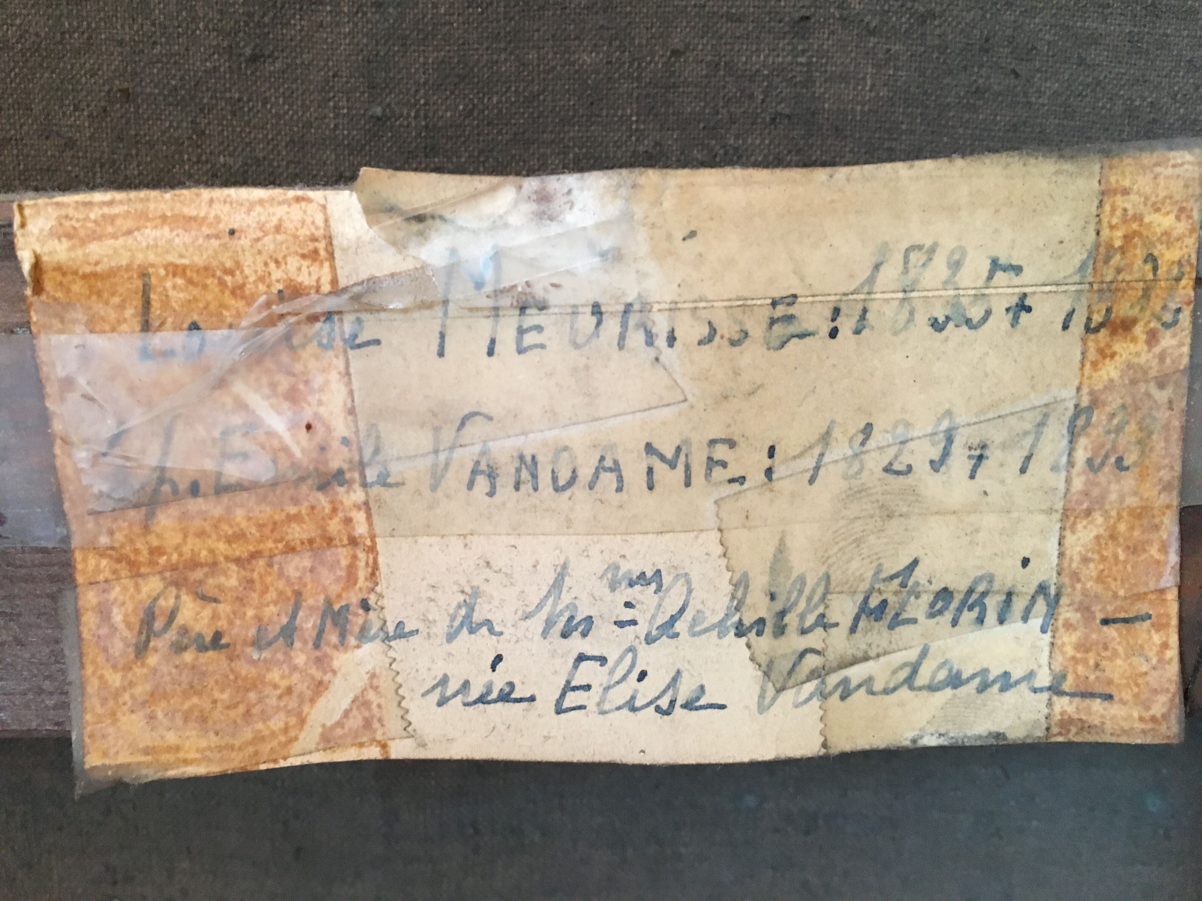 Old portrait of a woman in the late nineteenth century