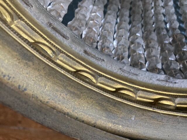 Lustre/basket ceiling / brass hot air balloon and glass