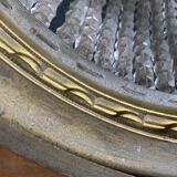 Lustre/basket ceiling / brass hot air balloon and glass