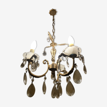 Crystal brass chandelier