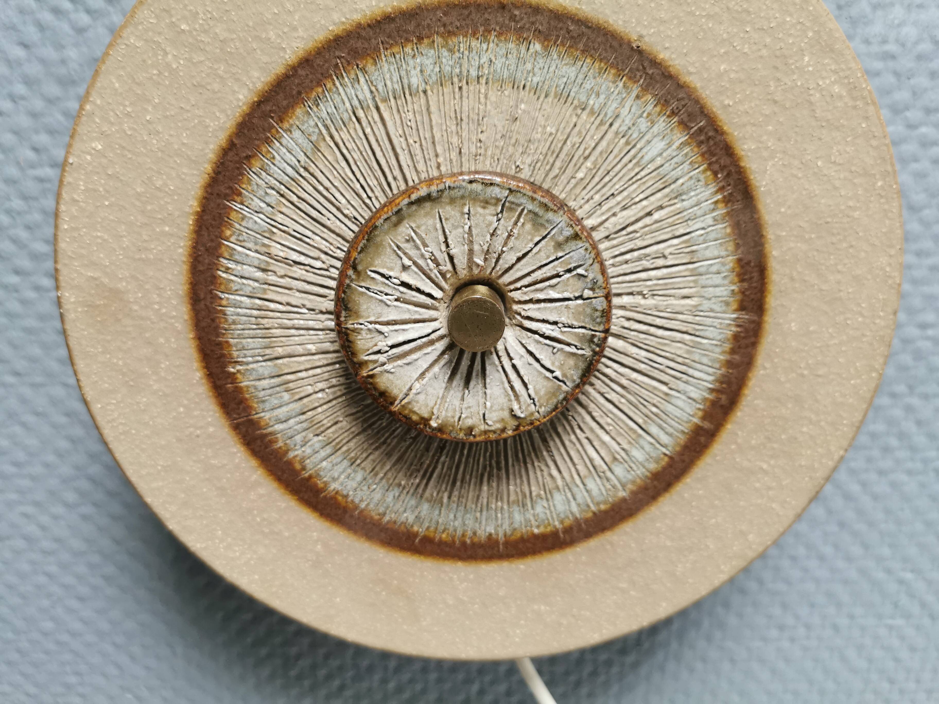 Applique en céramique de Noomi Backhausen pour Søholm Danemark, années 1970.