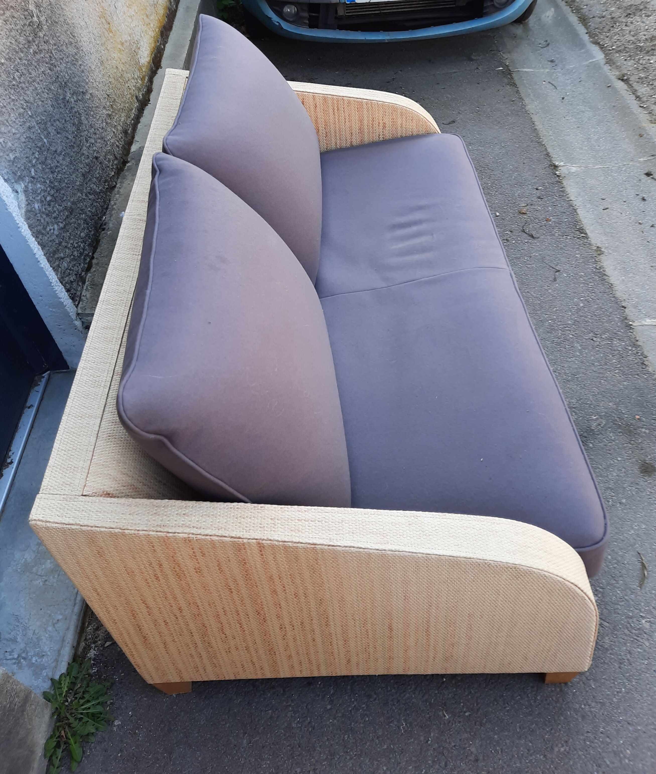 Yamakado hiroyuki sofa in woven wicker