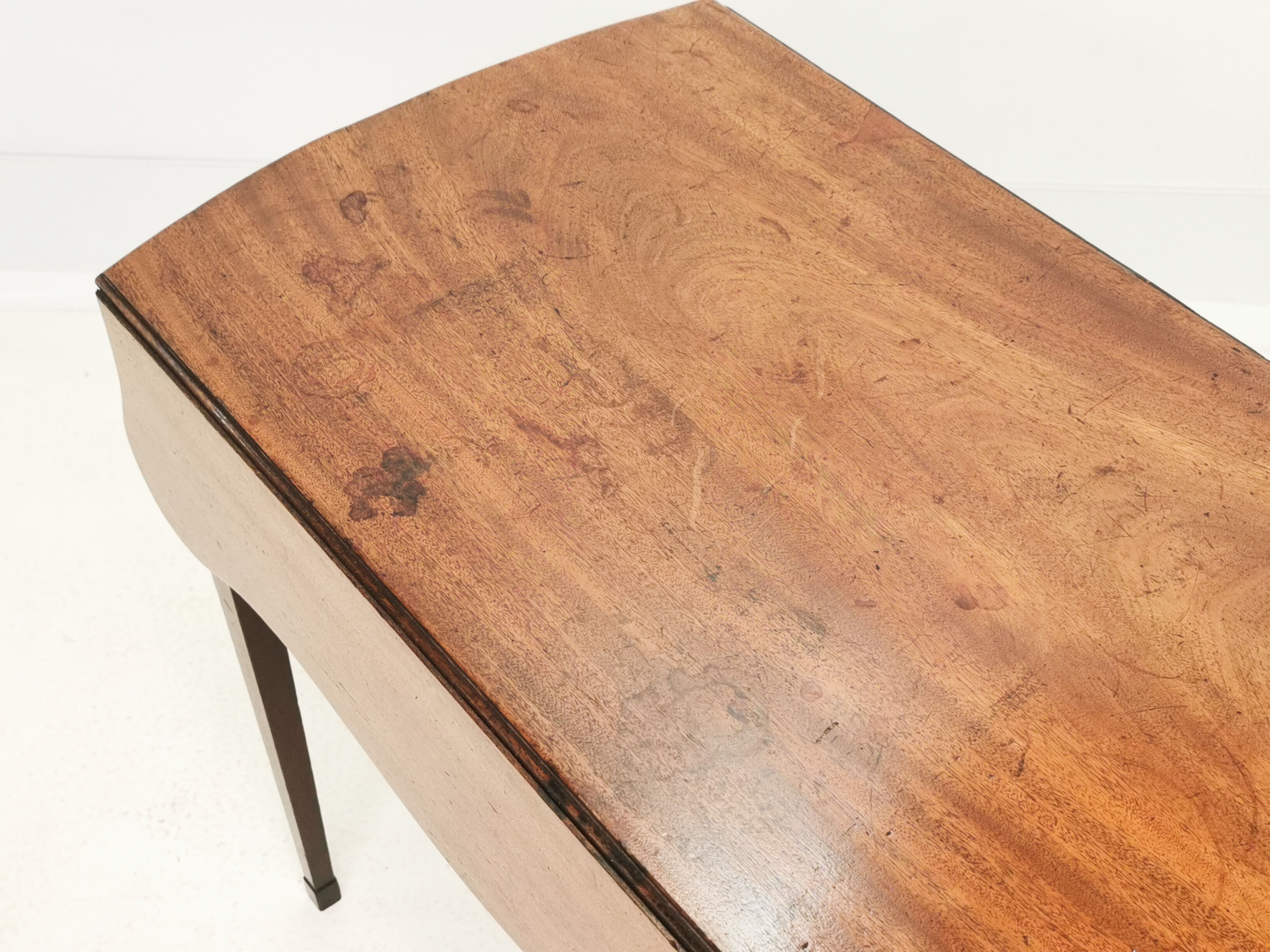 Antique Mahogany Royal Crown Stamped Pembroke Table