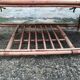 Rattan and bamboo coffee table