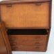 Vintage secretary and wicker rattan